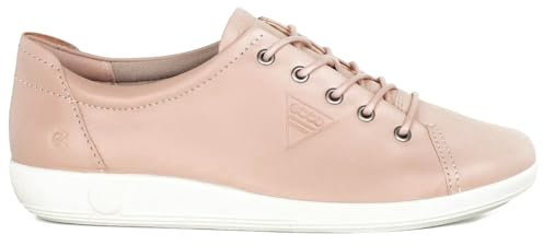 ECCO Womens Soft 2.0 206503 Leather Rose Dust Trainers 4.5 UK