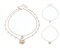Diyxisk Muschelkette Damen, Geschichtet Muschel Kette, Strand Boho Schmuck, Lange Kette mit Anhänger, Muschel Schmuck, für Frauen Sommer Strand Urlaub Strand Surfer (Weiß)