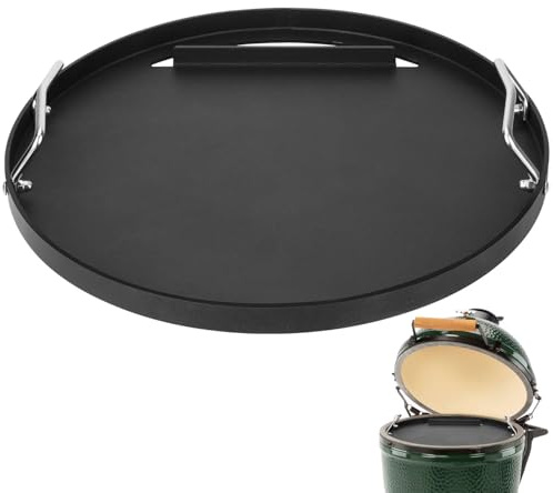Grillplatte in voller Größe für Big Green Egg Large Flat Top Grillplatte für Vision Grill VGKSS-CC2, B-11N1A1-Y2A Kamado Joe Classic, passend für andere 45,7 cm Kamado-Holzkohlegrill-Zubehör