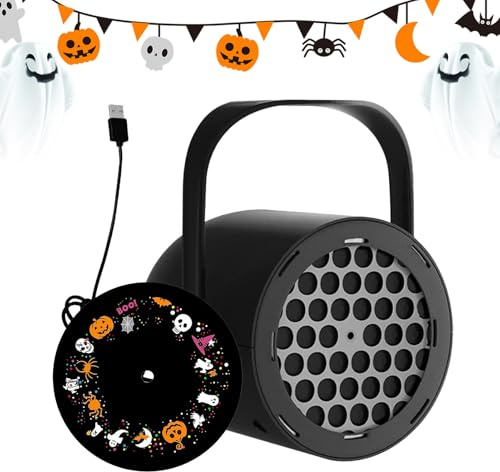 Halloween-Projektor-, ABS 4 Zoll | Ghost Landscape Light Projektor, Memararm-Lampe mit 16 Mustern für Camping im Freien