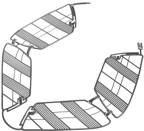 Mikinona Fahrrad Rückrad Schutznetz aus Robustem Kunststoff Leichter Fahrrad Hinterrad Schutz für und Rockschutz Passend Einfache Montage ohne Werkzeug Langlebiger Netzschutz für City