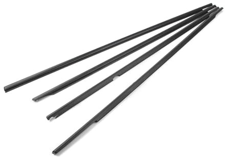 Türdichtung Gummidichtung 4 Stück Schwarze Auto-Fensterdichtungen Außen Türdichtungsbänder Für VW Für Golf MK6 2008-2012 & MK7 2012-2019