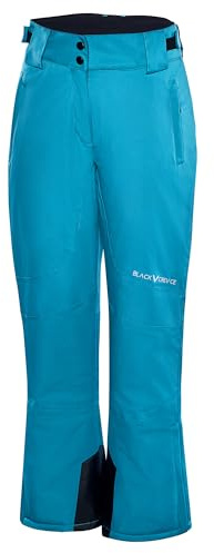 Black Crevice Damen Skihose – Wasserdicht, Winddicht & atmungsaktiv – Wärmeisolierende Schneehose mit Schneefang & Kantenschutz – Ideal für Ski, Snowboard & Winterwandern
