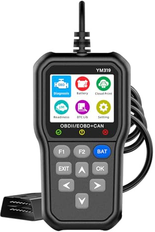 OBD2 Auto Diagnosi OBD Scanner, Scanner OBDII EOBD Diagnostica del Motore Diagnosi - Multimarca Diagnostico con Funzioni OBD2 -Professionale Lettore Codici Errori Motore per Tutte le Auto Dopo il 1996