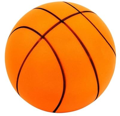 Genikeer Silent Basketball, Lautloser Basketball Leiser Trainingsball für Kinder, 18 cm Weicher Schaumstoffball für Dribbling und Indoor Training