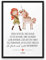 MÄDCHEN EINHORN FRECH WILD | ABOUKI Kunstdruck | Bilder Kinderzimmer Deko Poster Kinderzimmer Bilder Jungen Mädchen Wandbilder Babyzimmer Kinder Kinderbilder Tierbilder | DIN A4 ohne Rahmen