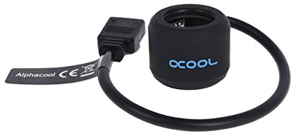 ALPHACOOL AURORA HARDTUBE LED RING 16 MM DEEP BLACK - RGB