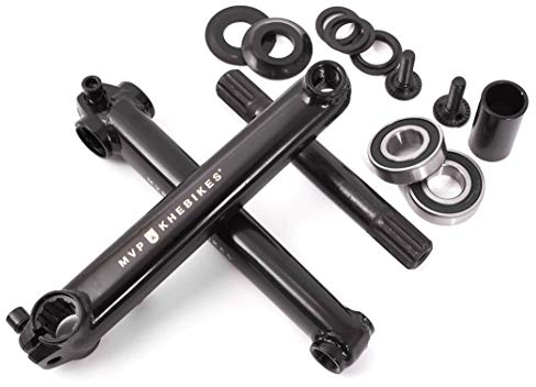 KHE MVP BMX - Set manovella 8T MID BB 4130 CrMo, asse 19 mm, con adattatore laser
