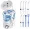 Munddusche Water Flosser Oral Irrigator PRO | Aquapik® | Professionelle Zahnreinigung, entfernt Plaque, empfohlen von Zahnärzten, für Implantate & Zahnspangen | 8 Düsen, 10 Druckstufen, 600 ml (Weiß)
