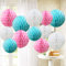 Time to Sparkle 12 Pack Tissue Paper Honeycomb Balls, Poms Birthday Baby Shower Wedding Decorations (Pink Blue)
