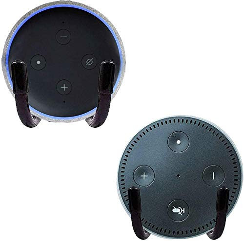 AUXPhome - Soporte de Pared Sin Agujeros para Echo Dot (1ª, 2ª y 3ª Generación), 2 Unidades