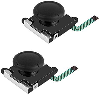 Pack de 2 joysticks analógicos 3D con joystick analógico para Nintendo Switch NS Joy-Con Controller Joypad Reemplazo izquierdo derecho controlador analógico Joystick