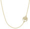 Collana Argento 925,EVER FAITH Quotidiano Lateralmente Nuziale Vita dell'albero Choker Semplice Oro Ipoallergenico Jewelry Regalo per donne