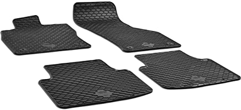 Walser DirtGuard Gummi Fussmatten Auto für VW Passat 05/2015-Heute, 100% passgenaue Auto Fußmatten, robuste Universal Fußmatte Auto, Gummimatten Auto