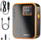 Woowind DP3 Kompressor Akku Elektrische Luftpumpe, 12V Luftkompressor Auto Fahrradpumpe Elektrisch für Autoreifen, Fahrrad, Motorrad, Roller, Dirtybike und Ball (AKA NewoCube), Orange…