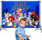 rosepartyh Cumpleaños Decoración Fondo Sonic The Hedgehog Fotografía Sonic The Hedgehog Fotografía Telón de Fondo Accesorios de Estudio Sonic The Hedgehog Cumpleaños Fiesta Decoración