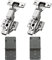 LOOTICH 95 Grado Clip-on Regolazione a 3-Way Battuta Interna Cerniere 35mm con Ammortizzatore per Porte Soft Close Cerniera per Cucina Armadio Porta Ante Mobili Paracolpi 2 Pezzi