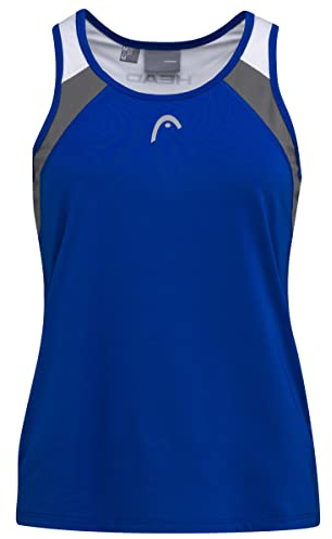 HEAD Mädchen Easy Court Tank Top Girls, Rot, 116 Blusen & T-Shirts