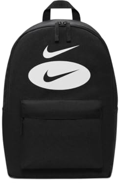 Nike Unisex – Erwachsene Heritage Rucksack, Black/Black/Summit White, Einheitsgröße