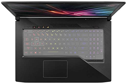 MiNGFi Silikon Tastatur Schutz Abdeckung für ASUS TUF Gaming FX503 FX504 FX505 FX705 ROG Strix GL503 GL504 GL703 GL704 - Transparent