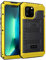 Beeasy for iPhone 13 Pro Case Waterproof Heavy Duty Shockproof Tough Metal Armour Cover Dustproof Built-in Screen Protector, 360 Full Body Military Protective Rugged Case for iPhone 13 Pro 6.1Yellow