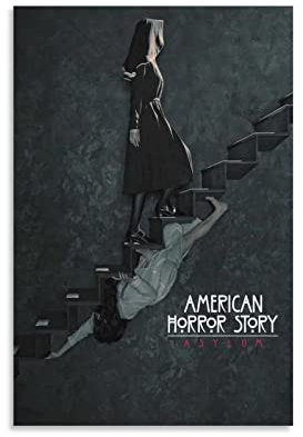 XXJDSK Foto Auf Leinwand American Horror Story Asylum AHS Poster für Schlafzimmer, ästhetisch, dekoratives Gemälde 60X90cm Kein Rahmen