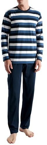 Ceceba Herren Pyjama Set Schlafanzug Langarm Klima Aktiv