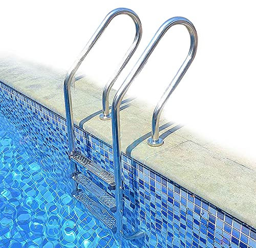 HOBIRD 3 Step Pool Ladder 148cm, Anti Slip Pool Steps - 304 Stainless Steel Swimming Pool Ladder, Durable and Practical, Easy to Carry