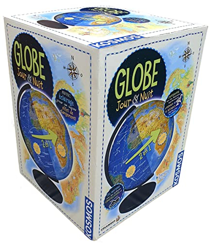 Wingames 673109 Globus, beleuchtet, Tag & Nacht, 26 cm, mehrfarbig