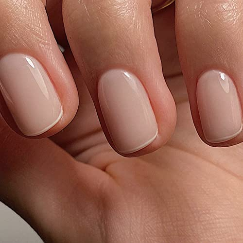 Vishine Smalto Gel Semipermanente Rosa, 16ml Naturale French Nail Art Cristallo Trasparente Gelatina Vernice Manicure Baby Pink M089