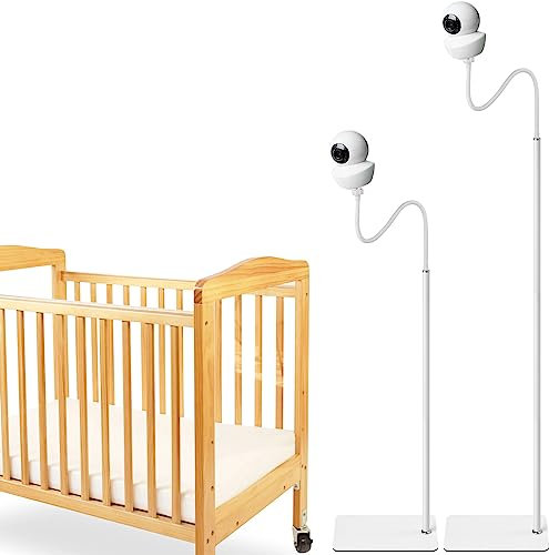 iTODOS Babyphone Bodenständer für Babysense Video Baby Monitor V43 / HDS2 / V24R, hält das Baby fern von Berührungen, starke und schwere Metallmaterialien, mehr Sicherheit