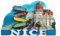 Kühlschrankmagnete, Kühlschrankaufkleber, 3D-Kühlschrankmagnet „Nice France“, Reise-Souvenir, Geschenkkollektion, Heim- und Küchendekoration, magnetischer Aufkleber, Kühlschrankmagnet „Nice France“.