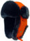 HEYANN Uschanka Fliegermütze Herren Winter Trapper Orange Russische Hütte Warme Mütze mit Ohrenklappen Wintermütze Unisex Fliegermütze Fellmütze für Herren (S/M, Orange)