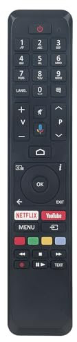 ALLIMITY Ersatz Fernbedienung passend für Telefunken Techwood TKA43UHD19B U43XA53B TD50AND20BT U65XA53B TD55AND20BT U55XA53B TD65AND20BT U58XA53B TD58AND20BT U50XA53B D43V900M4CWH D43F554N2CW