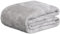 Brandsseller Wohndecke 150 x 200 cm Kuscheldecke Fleecedecke aus Flanell 220g/m² mit Sternen - Hellgrau
