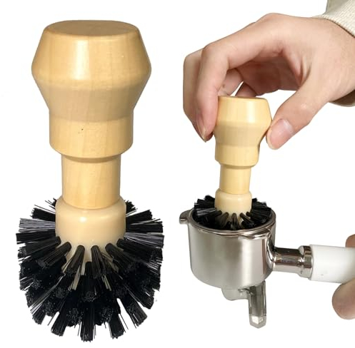 CAFEGENS Reinigungsbürste für Kaffeesiebträger, Espressomaschine, Siebträgerbürste, Reinigungswerkzeuge für 51 mm Siebträgergriff