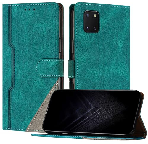 NETANY Custodia Compatibile con Samsung Galaxy A81/ M60S/ Note 10 Lite,custodia magnetica in pelle PU con [Slot Cart] [Supporto Stand] [Magnetica] (Verde)