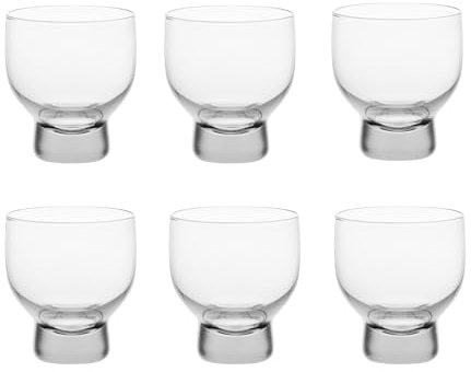 Urban Tokyo Vaso de vidrio para sake frío de 3 onzas líquidas, apto para lavavajillas, paquete de 6 vasos de chupito de vino de grado restaurante (transparente)