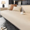 ZCXRYFL Sofabezug Anti-Rutsch-Couch üBerzug In L/U-Form 1 2 3 4-Sitzer-Wasserdichter Sofa üBerwurf Decke FüR Leder/Holz/Stoff Sofa Katzen Kratzfeste Decken FüR Balkon, Kunstleder(110X240cm,Khaki)