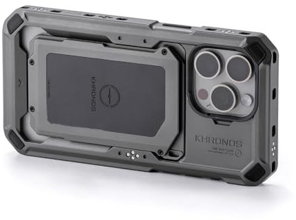 TILTA Khronos Phone Cage für iPhone 15 Pro Max, Aluminiumlegierung Mobile Video Rig, Smartphone Case Stabilisator für Videoaufnahmen/YouTube/Vlog/Videografie - Space Grau TK-IP15-PMFC-SG
