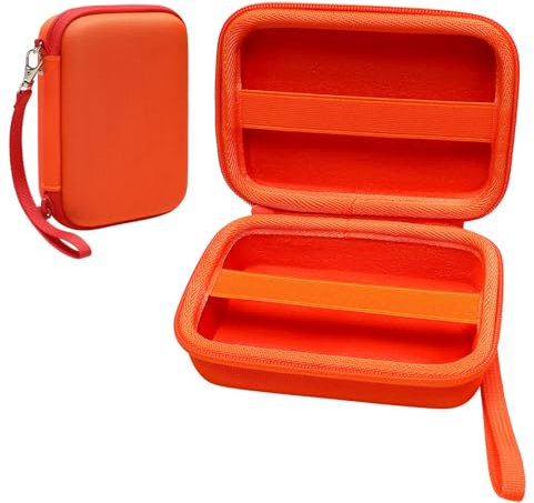 XANAD Tragetasche für 400+ Sammelkarten, passend für UNO, SKYJO, Pokemon, Phase 10 Junior, Cards Against Humanity Das lustige Kartenspiel Schwarz (Orange)