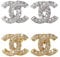 Generisch Damen Edelstahl 100% Wasserfeste Schmuck Frauen Halskette mit anhänger kette silber 925 Sterlingsilber set (Ohrstecker Gold)