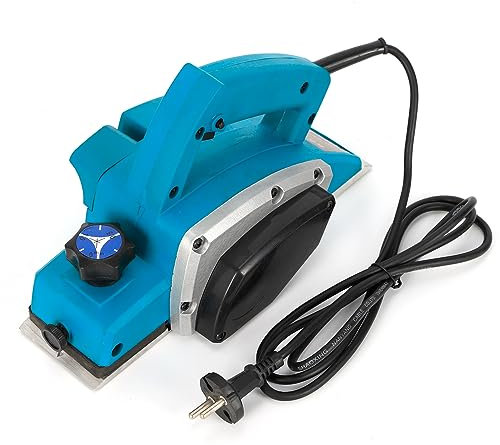 DGJMuu Pialla a mano elettrica, 21 V, batteria portatile, per la lavorazione del legno, fino a 1 mm, 16000 giri/min