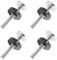 4 Pcs Pressure Mounted Baby Gates Threaded Spindle Rods M10 *10cm Walk Thru Gates Accessory Screw Bolts Kit for Baby Safety Gates Pet Dog Gate Stair Gates(Black)