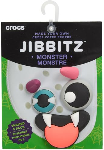 Crocs Unisex's Make Your Own Monster Schuhanhänger, mehrfarbig, Einheitsgröße, 5 Stück, mehrfarbig, Einheitsgröße