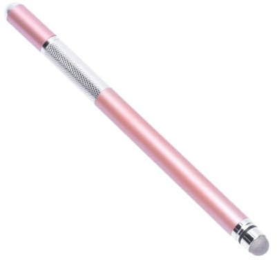 CAXUSD Double End Capacitive Stylus Metal Pen for Phone and Tablet with Accurate Point Function, for Drawing Apps and Marking up Documents, Sturdy Metal Material in Pink
