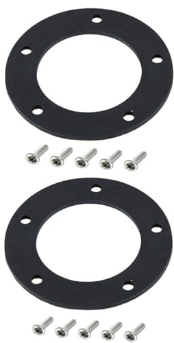 AODITECK Fuel Tank Sending Unit Gasket Kit NBR Replacement Gasket， 2 Pack | 2-pack SAE 5-hole NBR gaskets with 10pcs 316 SS M5 screws. Matches original holes. Fits top-mount marine fuel senders.
