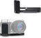 JJC XM5 Metal Camera Hand Grip for Fujifilm Fuji X-M5 Camera, Arca Swiss Type Quick Release Plate Support with Anti-Slip Silicone L Bracket Enhanced Grip, Black