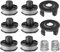 6 Ersatzspulen + 2 Trimmerabdeckung +2 Feder，Fadenspulen ersatzspule für Makita Akku DUR181 DUR141 DUR180Z DUR181Z 196146-9 195858-1