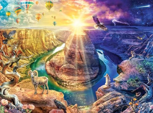 Buffalo Games - Lars Stewart - Hufeisenbiegung - 1000-teiliges Puzzle für Erwachsene - herausforderndes Puzzle perfekt für Spieleabende - Fertige Größe ist 26,75 x 19,75 cm